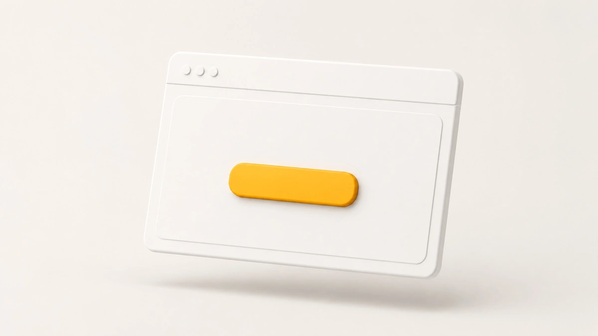 A promotional graphic with the headline "How to Make Landing Page Design Work in 2026" on the left, alongside the subtext "Modern UX, clear CTAs, mobile-first performance." On the right, a laptop mockup displays an example landing page titled "Convert more visitors with better design," featuring a "Get Started" button and floating UI cards that show a 4.8% conversion rate and a 96 page performance score. The background includes a faint "2026" watermark, an upward-trending gold line graph, and abstract dark blue wave shapes.