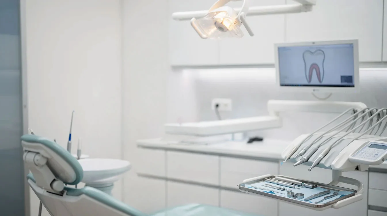 A dental professional filming an educational video in a treatment room — a high-trust content format for dental practices to use strategically rather than posting randomly